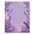 Purple Floral Branches Garden Rug