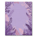 Purple Floral Branches Garden Rug