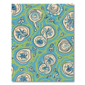 Whimsical Blue and Green Organic Floral Rug