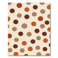 Earthy Tone Polka Dot Scatter Rug