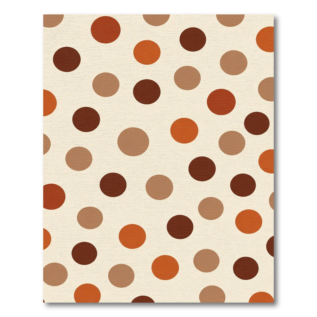 Earthy Tone Polka Dot Scatter Rug