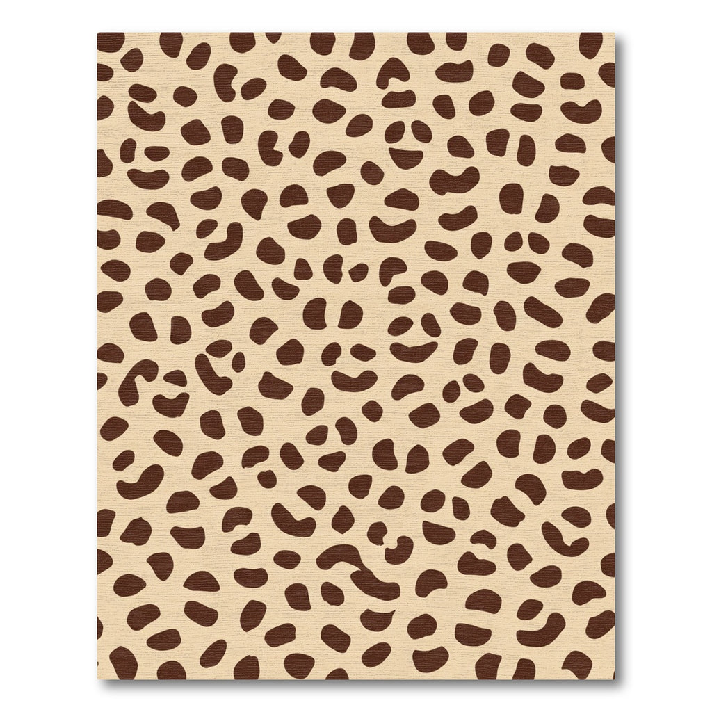 Taupe And Brown Animal Spots Rug