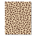 Taupe And Brown Animal Spots Rug