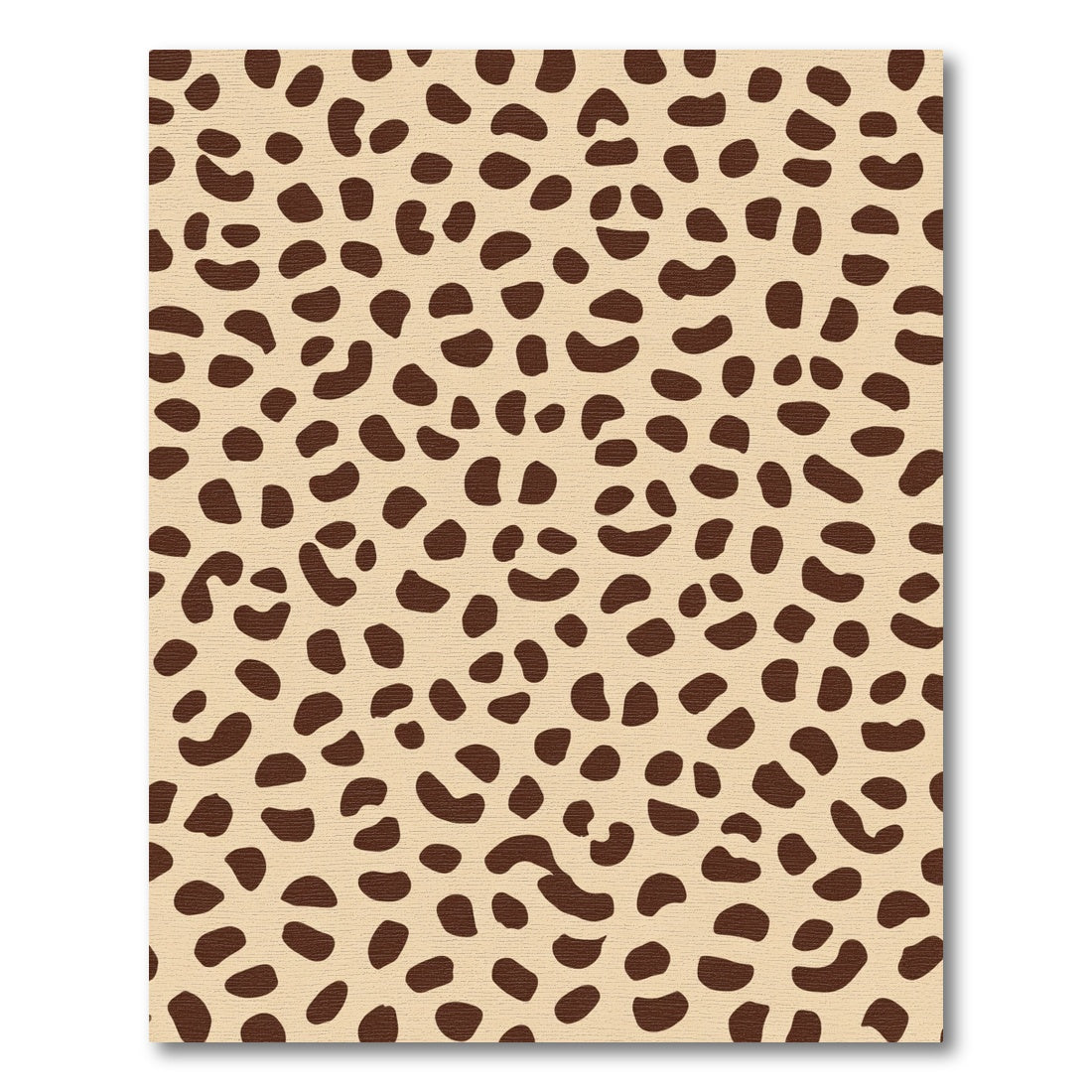 Taupe And Brown Animal Spots Rug
