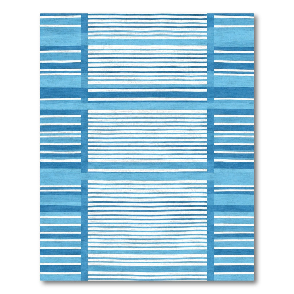 Blue Beach Towel Striped Rug