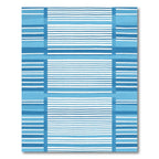Blue Beach Towel Striped Rug
