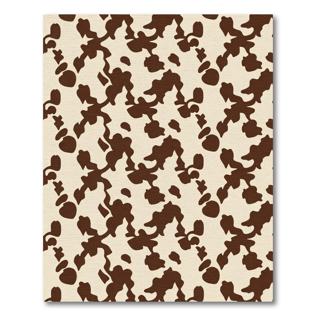 Brown White Organic Spots Rug