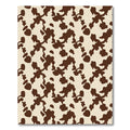 Brown White Organic Spots Rug