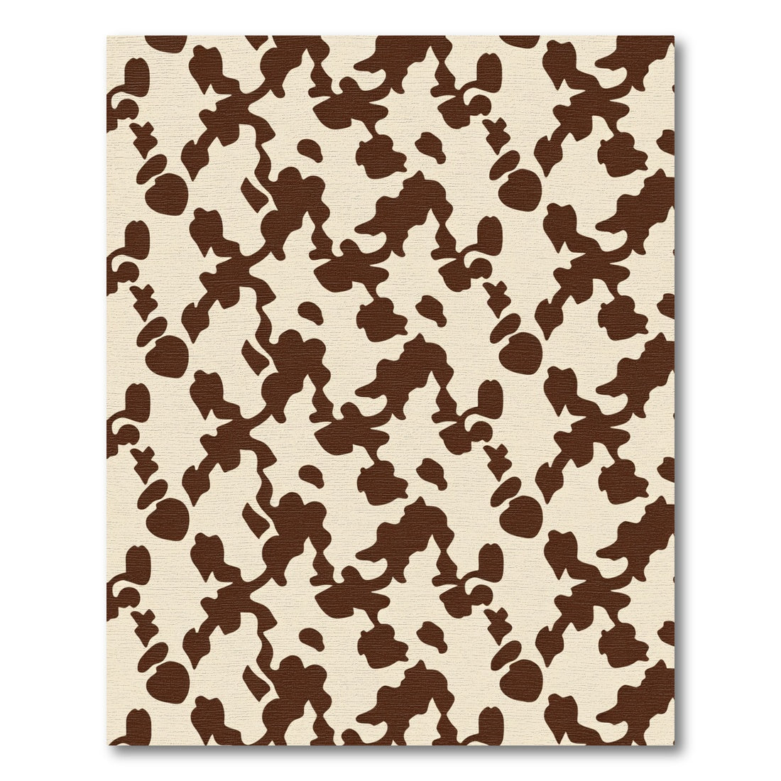 Brown White Organic Spots Rug