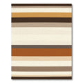 Earthy Toned Horizontal Striped Rug