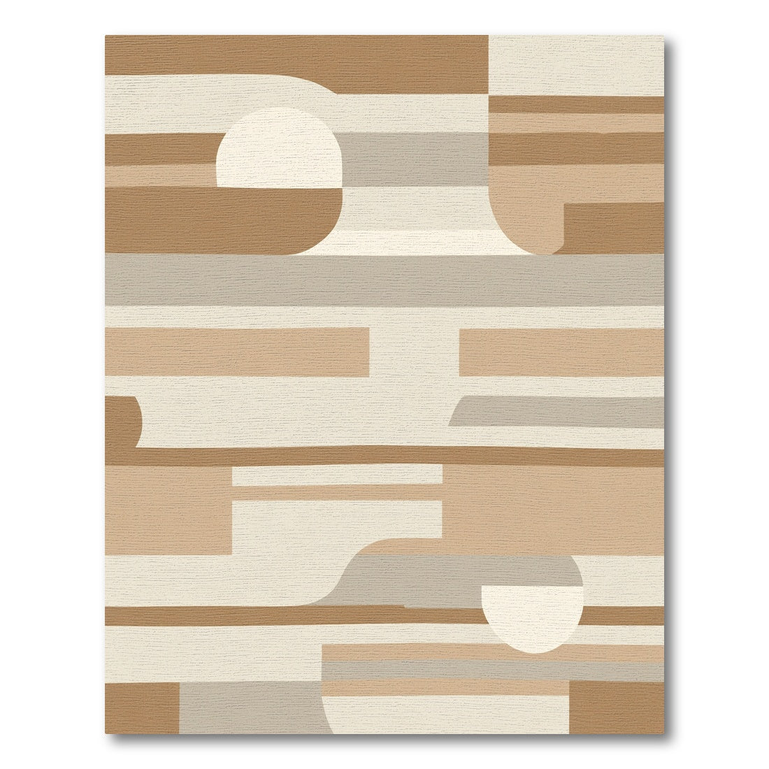 Neutral Earthy Curves Geometric Blocks Rug
