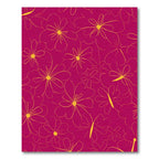 Vibrant Fuchsia Floral Butterfly Meadow Rug