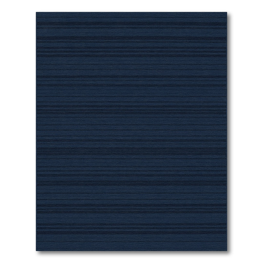 Deep Navy Horizontal Stripe Rug