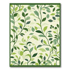 Verdant Green Leafy Vines Rug