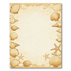 Sandy Beach Shell Starfish Border Rug