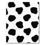 Black White Spotty Blob Rug