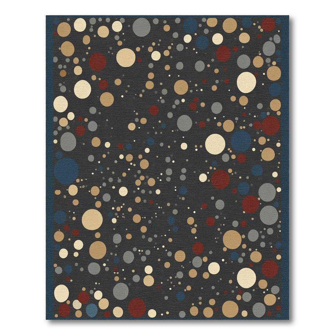 Abstract Colorful Scattered Dot Rug
