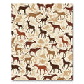 Earthy Woodland Deer Ensemble Rug