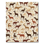 Earthy Woodland Deer Ensemble Rug