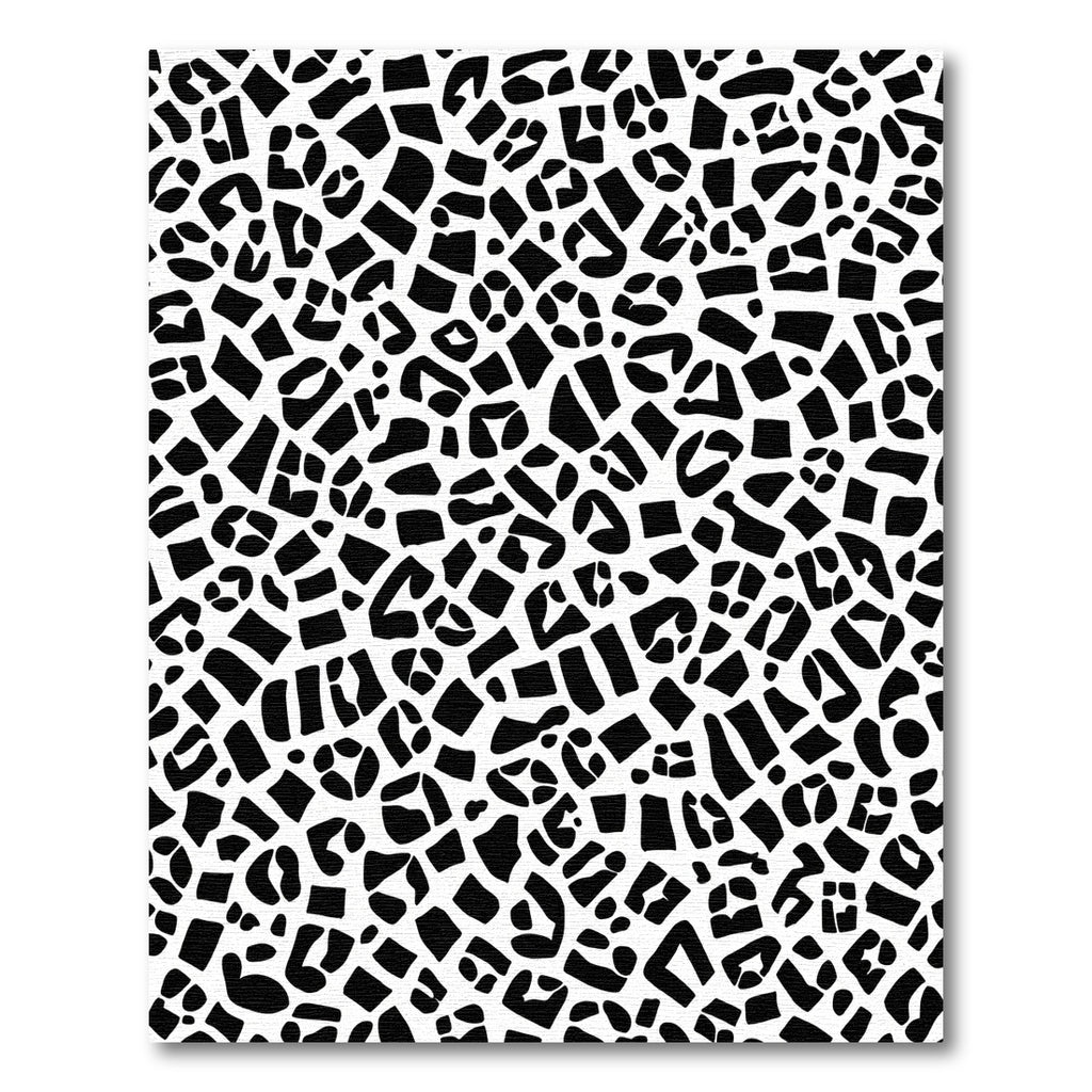Black White Animal Print Spots Rug
