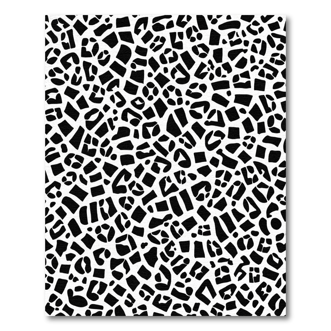Black White Animal Print Spots Rug