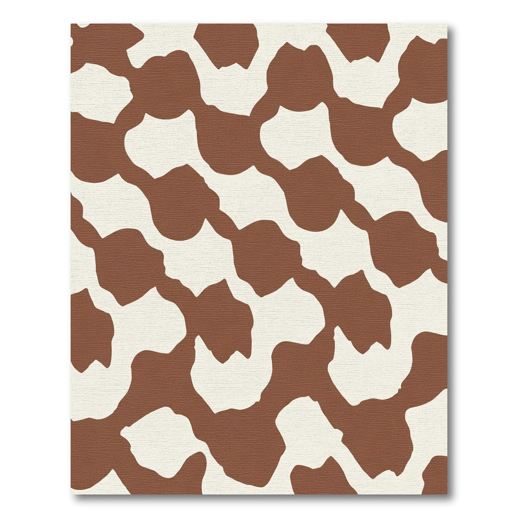 Brown Ivory Organic Blobs Rug
