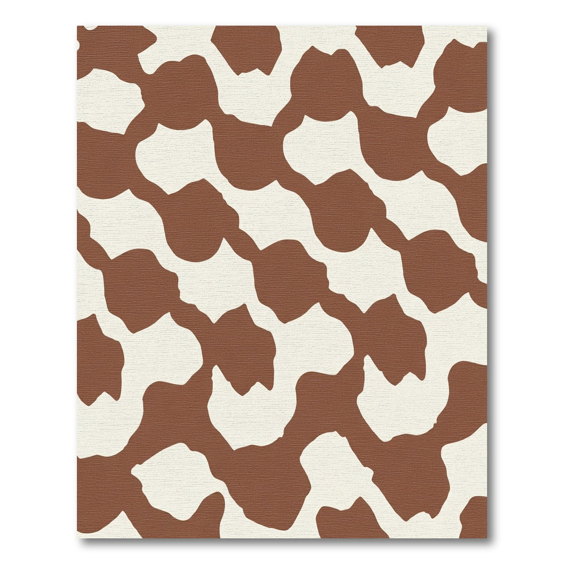 Brown Ivory Organic Blobs Rug