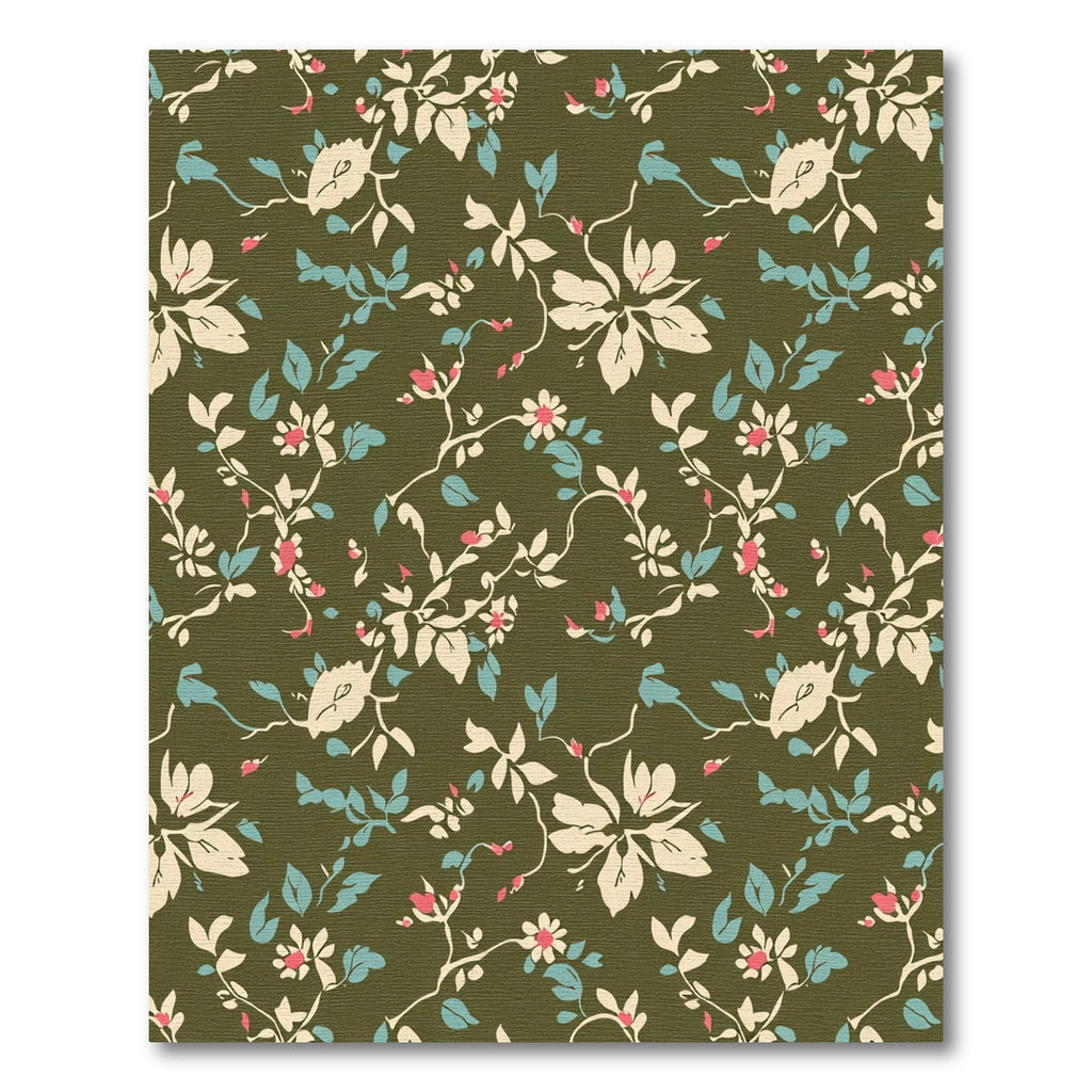 Vintage Cream Floral Branches Rug