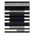 Abstract Monochrome Stripes Geometric Rug