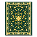 Emerald Green Floral Palace Rug