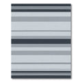 Cool Gray Horizontal Line Blanket Rug