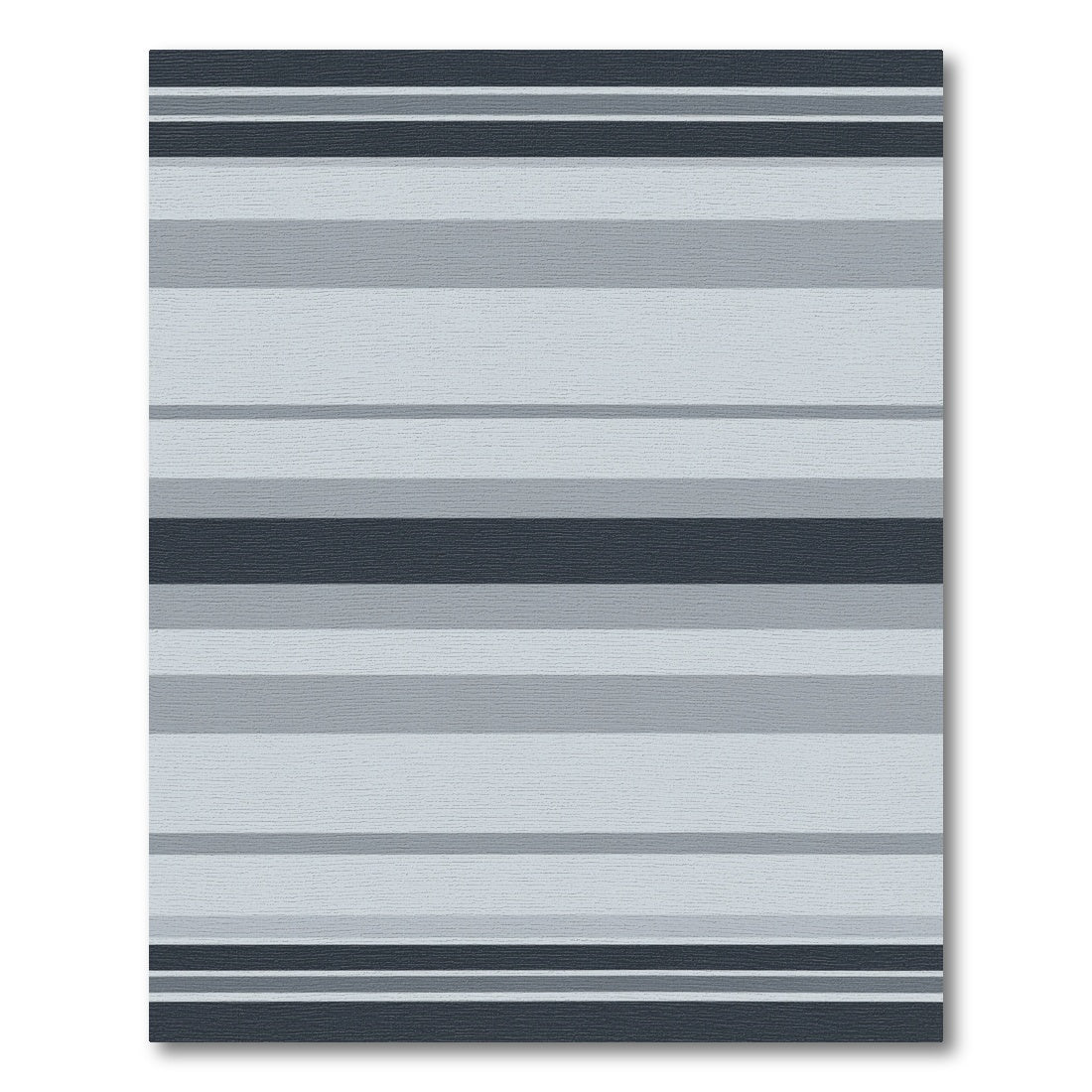 Cool Gray Horizontal Line Blanket Rug