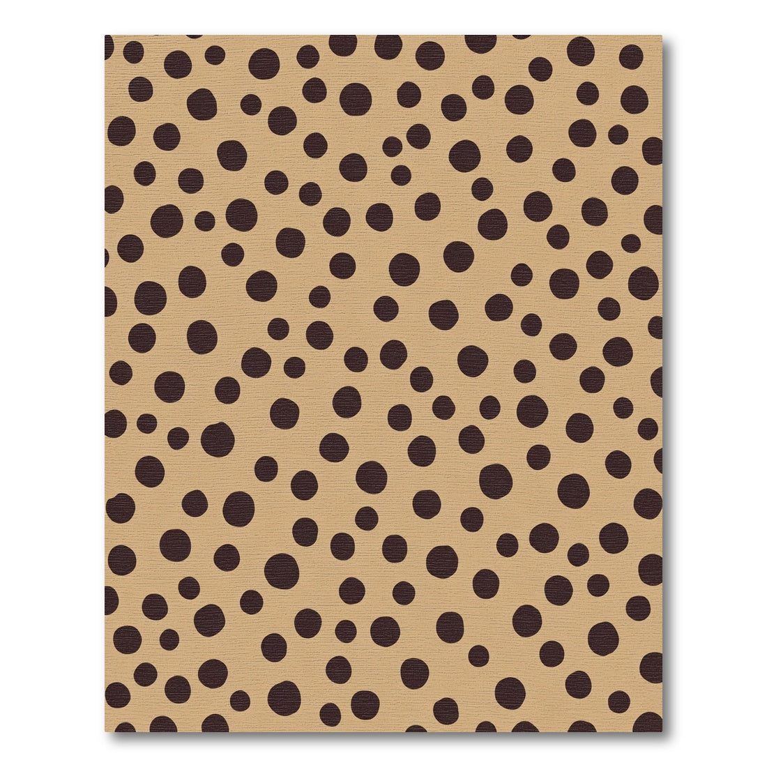 Tan Dark Circle Scatter Rug