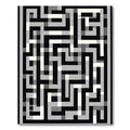 Monochromatic Geometric Maze Rug