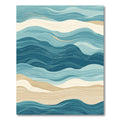 Oceanic Abstract Wave Flow Rug