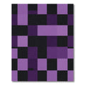 Amethyst Black Geometric Blocks Rug