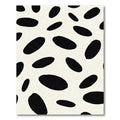 Imperfect Black Ovals Cream Field Rug