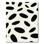 Imperfect Black Ovals Cream Field Rug