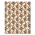 Brown Tan Abstract Animal Stripe Rug