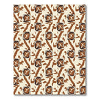 Brown Tan Abstract Animal Stripe Rug