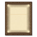 Brown Cream Halftone Dot Border Rug