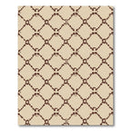 Tawny Chain Link Lattice Rug