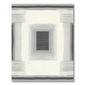 Monochromatic Geometric Bands Accordion Rug