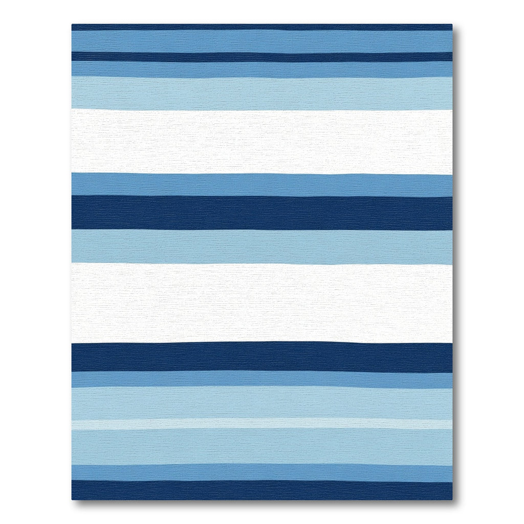 Striped Navy Blue Sky Palette Rug