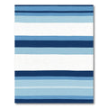 Striped Navy Blue Sky Palette Rug
