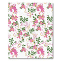 Pink Floral Vine Cascade Rug