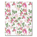 Pink Floral Vine Cascade Rug