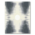 Abstract Pixelated Gray Circle Rug