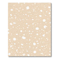 Sandy Beige White Splatter Abstract Rug