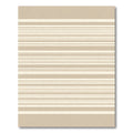 Classic Tan Cream Horizontal Stripe Rug